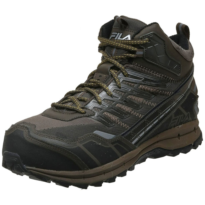 Fila Mens Hail Storm 3 Mid Composite Toe Trail Work Shoes Hiking WNUT/MBRN/GFUS Image 2