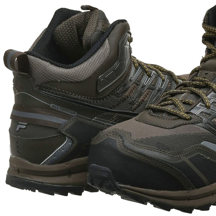 Fila Mens Hail Storm 3 Mid Composite Toe Trail Work Shoes Hiking WNUT/MBRN/GFUS Image 4