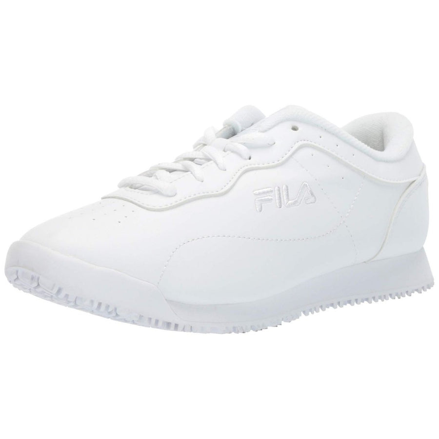 Fila Womens Memory Viable Slip Resistant Work Shoe Food Service 0 WHT/WHT/WHT Image 1