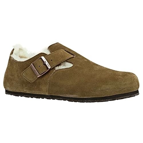 BIRKENSTOCK London Shearling Clog Suede Natural Shearling Regular Width 1014962 Image 4