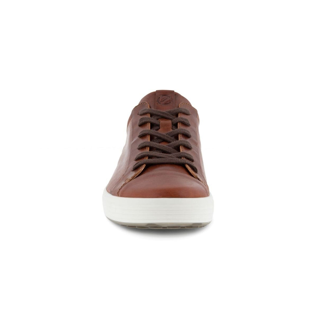 ECCO Mens Soft 7 City Sneaker Cognac Leather Size 470364-02053 Casual Comfort Image 4