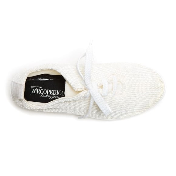 Arcopedico Womens LS Knit Shoe White - 1151-C61 WHITE/WHITE Image 3