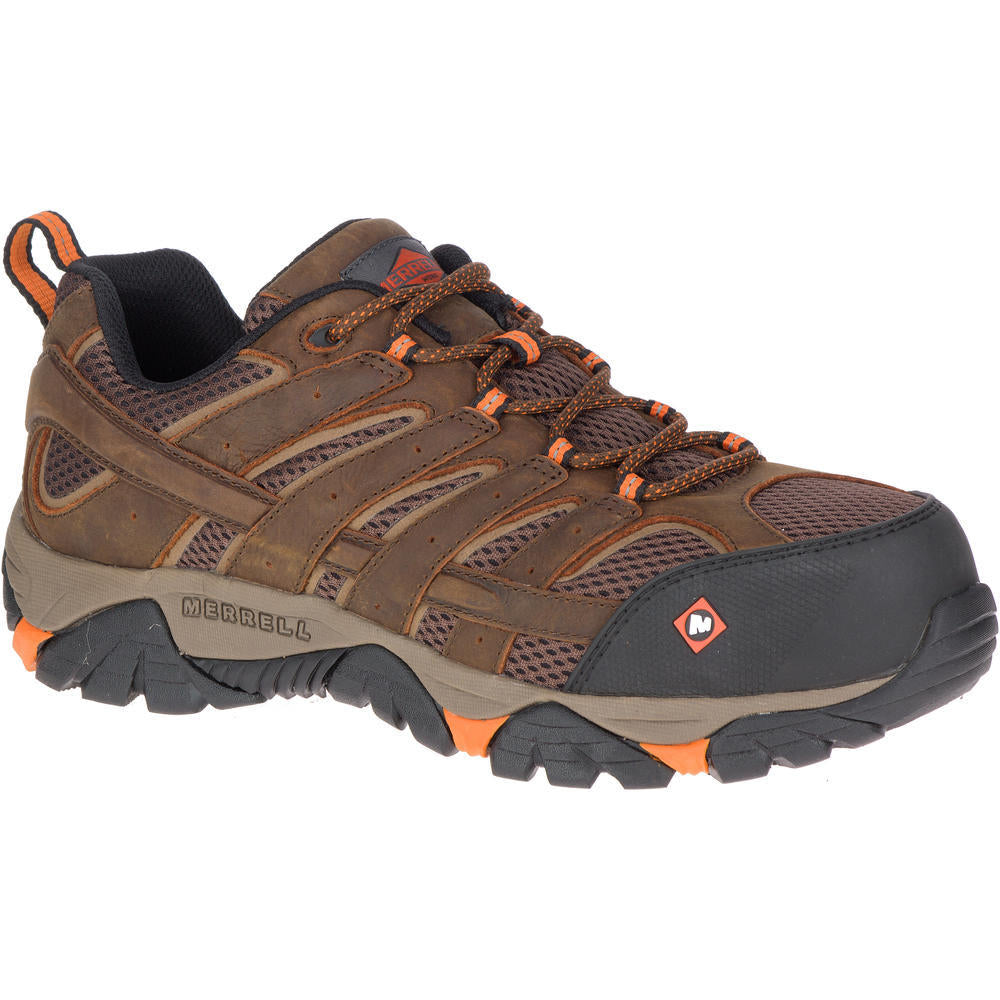 MERRELL WORK Mens Moab Vertex Vent Composite Toe Work Shoe Clay - J11119 CLAY Image 1