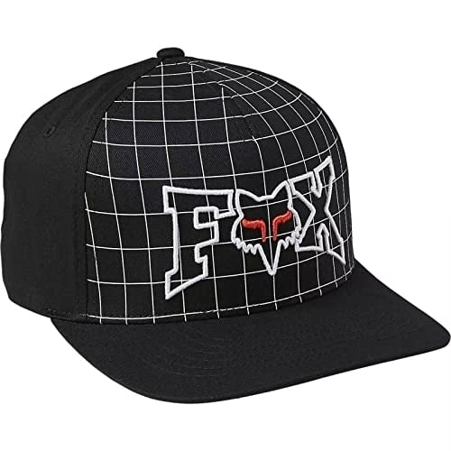 Fox Racing Mens Celz Flexfit Hat BLK Image 1