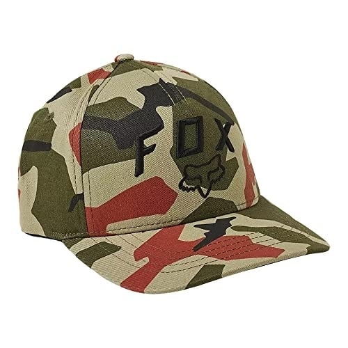 Fox Racing Bnkr Green Camo Flexfit Hat L/XL Mens Adjustable Cap GRN CAMO Image 1