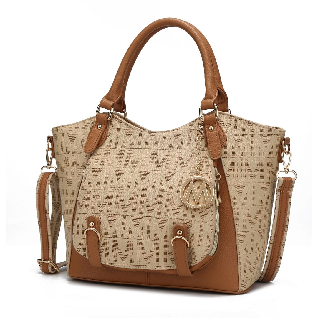 MKF Collection Fula Signature Satchel Handbag by Mia K. Image 2