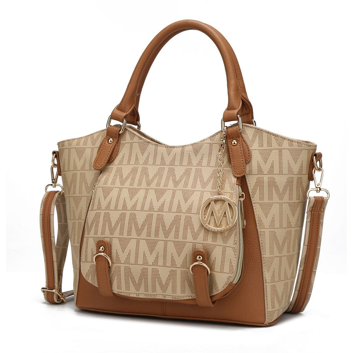 MKF Collection Multi-Functional Shoulder Bag Fula Signature Satchel Handbag by Mia K. Image 1