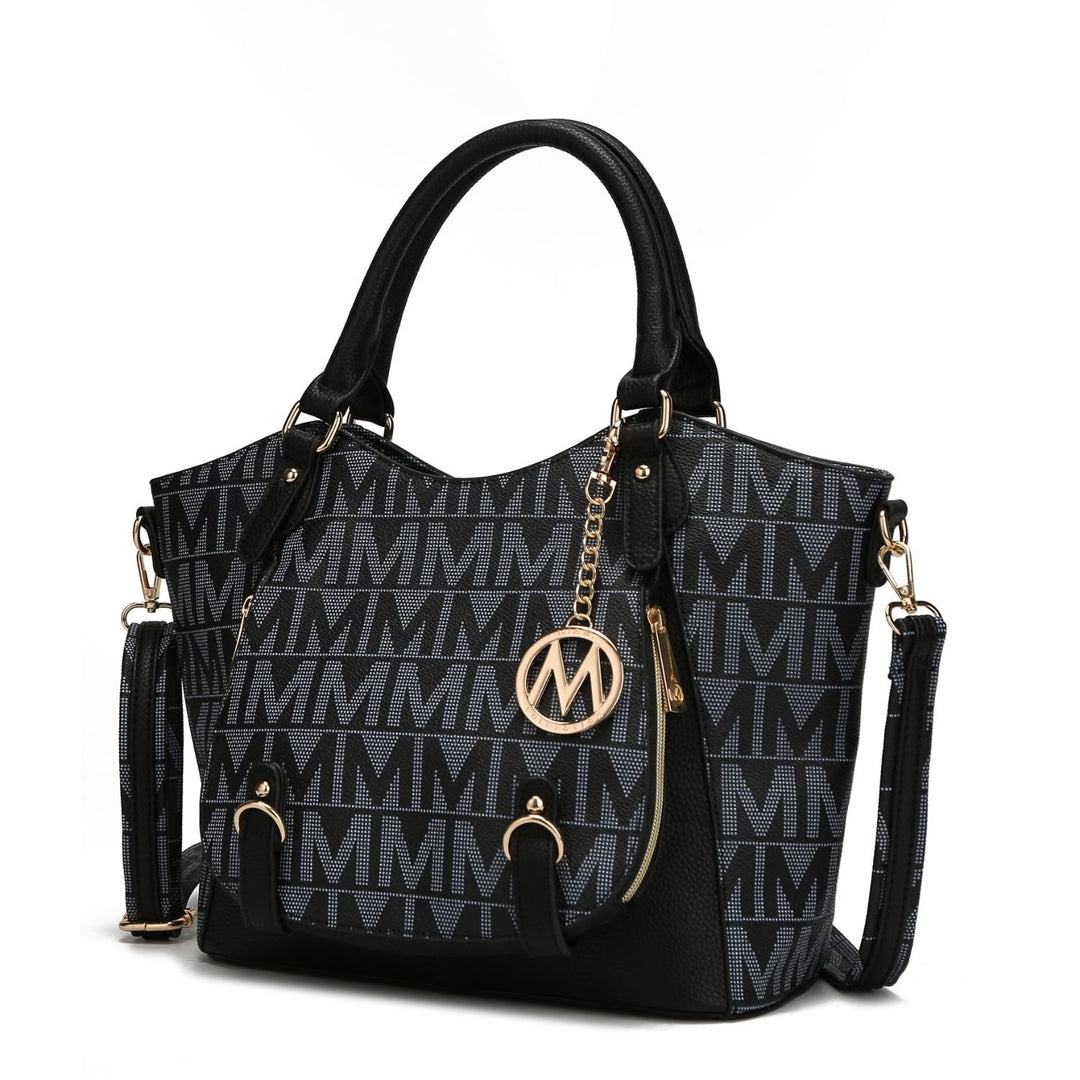 MKF Collection Multi-Functional Shoulder Bag Fula Signature Satchel Handbag by Mia K. Image 1