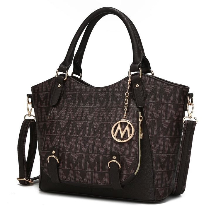 MKF Collection Multi-Functional Shoulder Bag Fula Signature Satchel Handbag by Mia K. Image 1