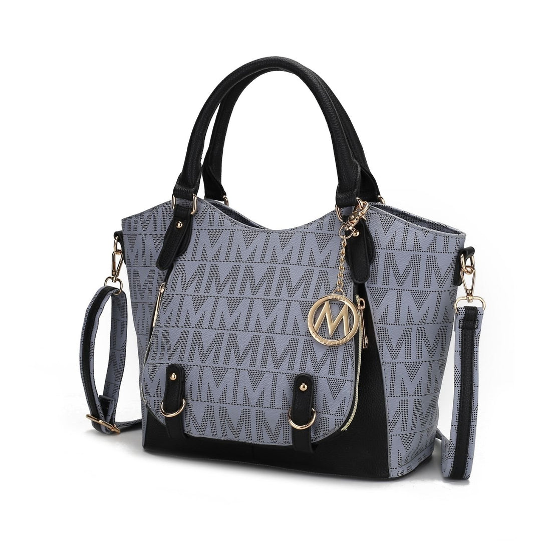 MKF Collection Multi-Functional Shoulder Bag Fula Signature Satchel Handbag by Mia K. Image 1