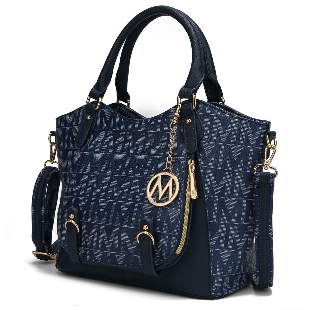 MKF Collection Multi-Functional Shoulder Bag Fula Signature Satchel Handbag by Mia K. Image 1