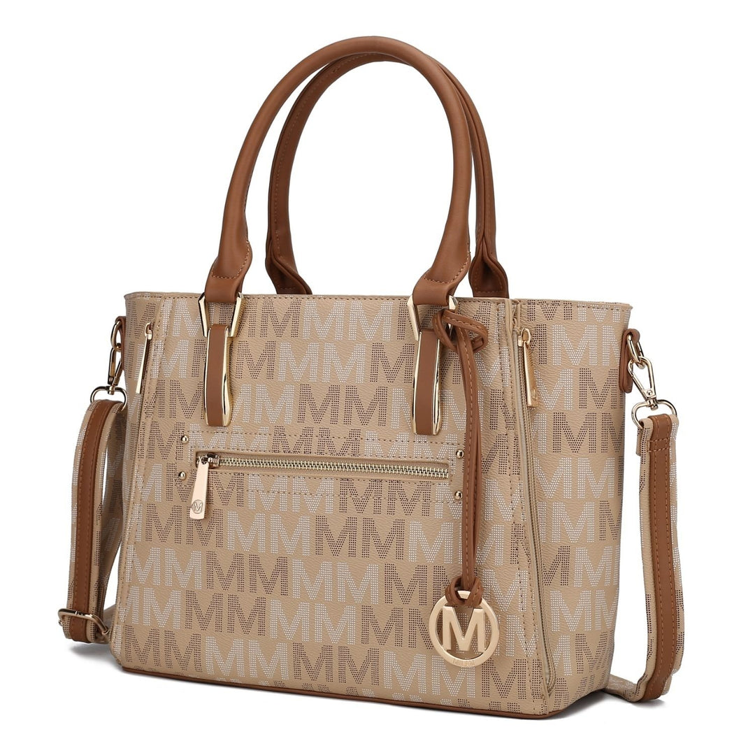 MKF Collection Siena Tote Bag Signature Vegan Leather Shoulder Bag Handbag Purse by Mia K. Image 1