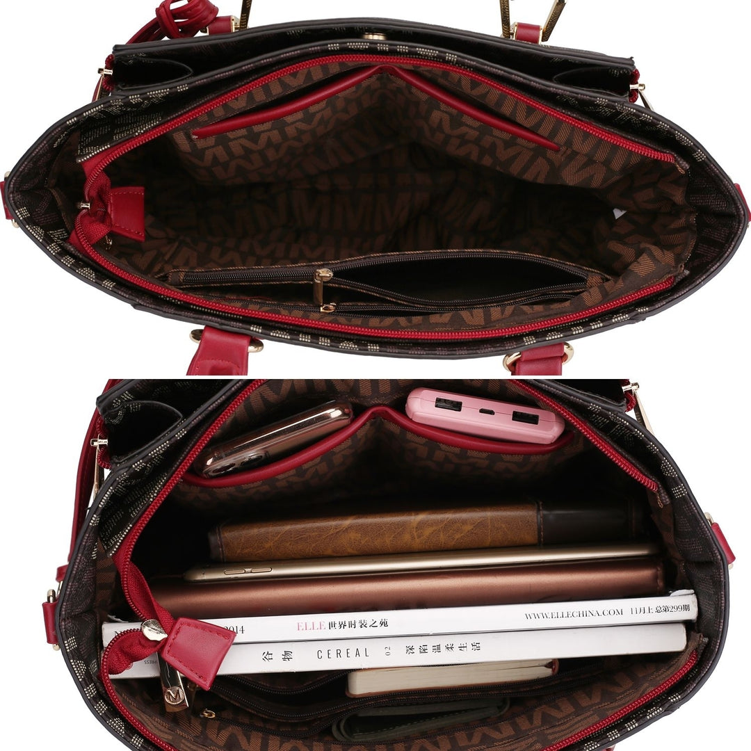 MKF Collection Siena Signature Tote Bag Handbag Purse by Mia K. Image 12