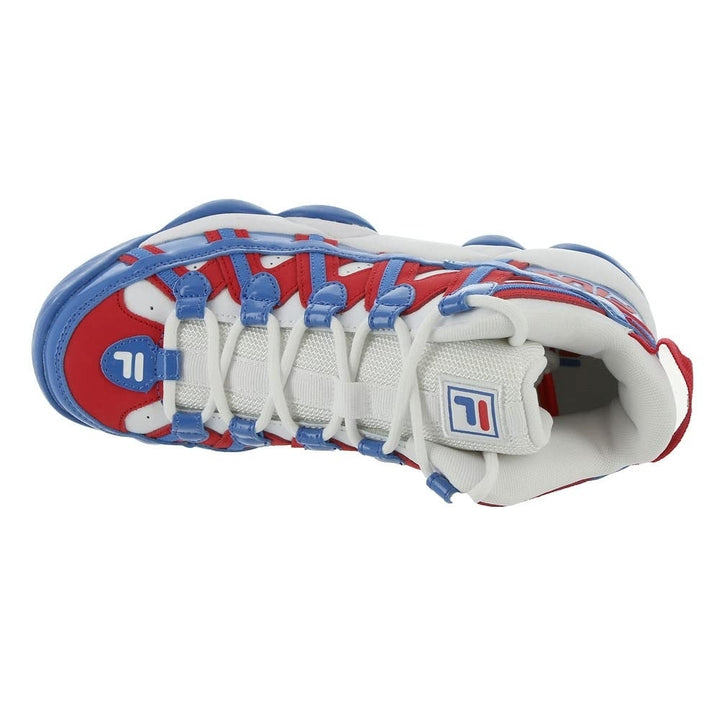 Fila Stackhouse Spaghetti Boys Basketball Sneakers White Red Blue Big Kid Size Image 3