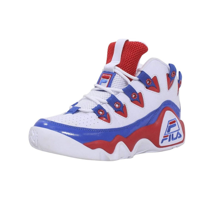 FILA Grant Hill 1 Sneaker Mens White Red Prince Blue 1BM01288-125 Sizes 7-15 Image 4