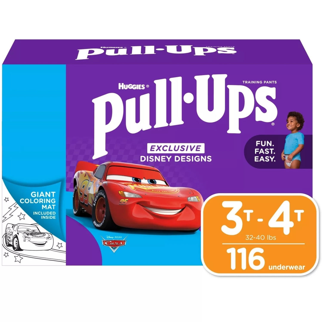 Huggies Pull-Ups Training Pants for Boys 3T-4T 32-40 Pounds (116 Count) Image 1