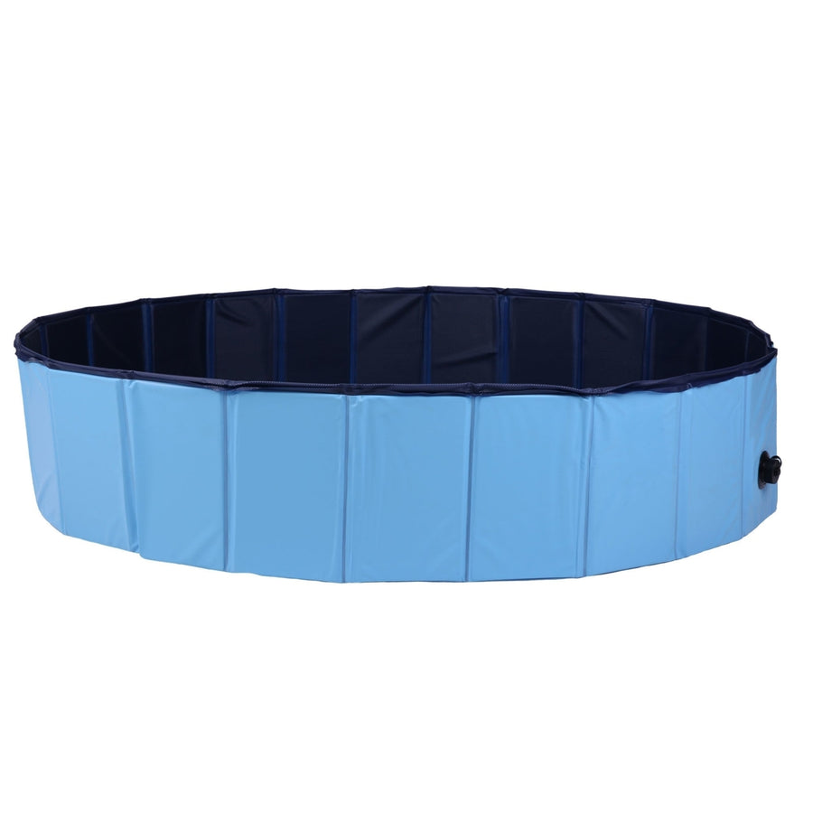 Foldable Pet Swimming Pool Easy to Fold Fill Empty and Clean Slip-Resistant PVC Bathing Tub Kiddie Pool Image 1