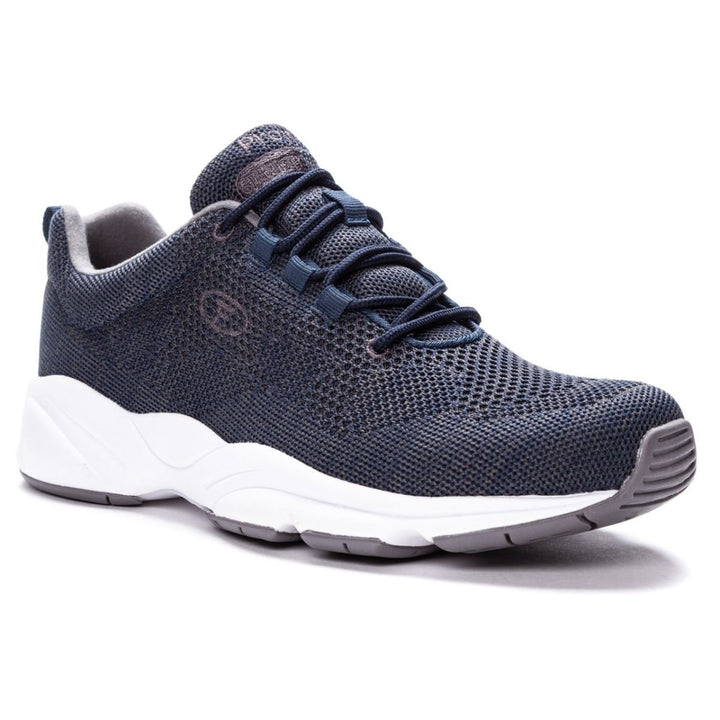 Propet Men's Stability Fly Walking Shoe Navy/Grey - MAA032MNVG  NAVY/GREY Image 1