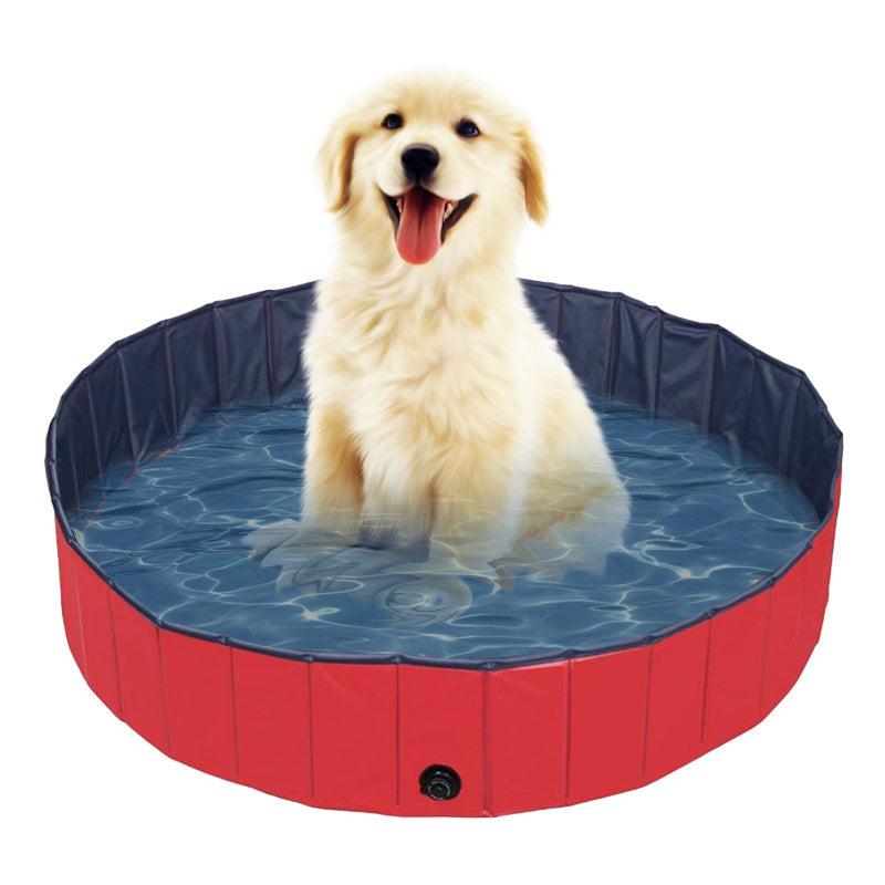 Foldable Large and Small Dog Pool Dog Bath Safe And Non Toxic Kid's Rigid Pool Image 1