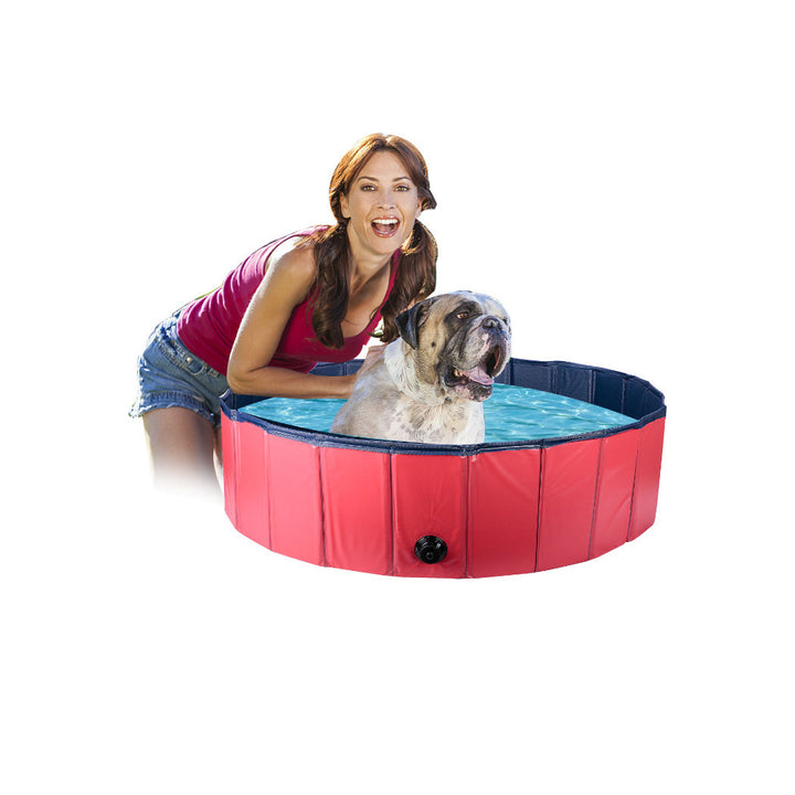Foldable Large and Small Dog Pool Dog Bath Safe And Non Toxic Kids Rigid Pool Image 8