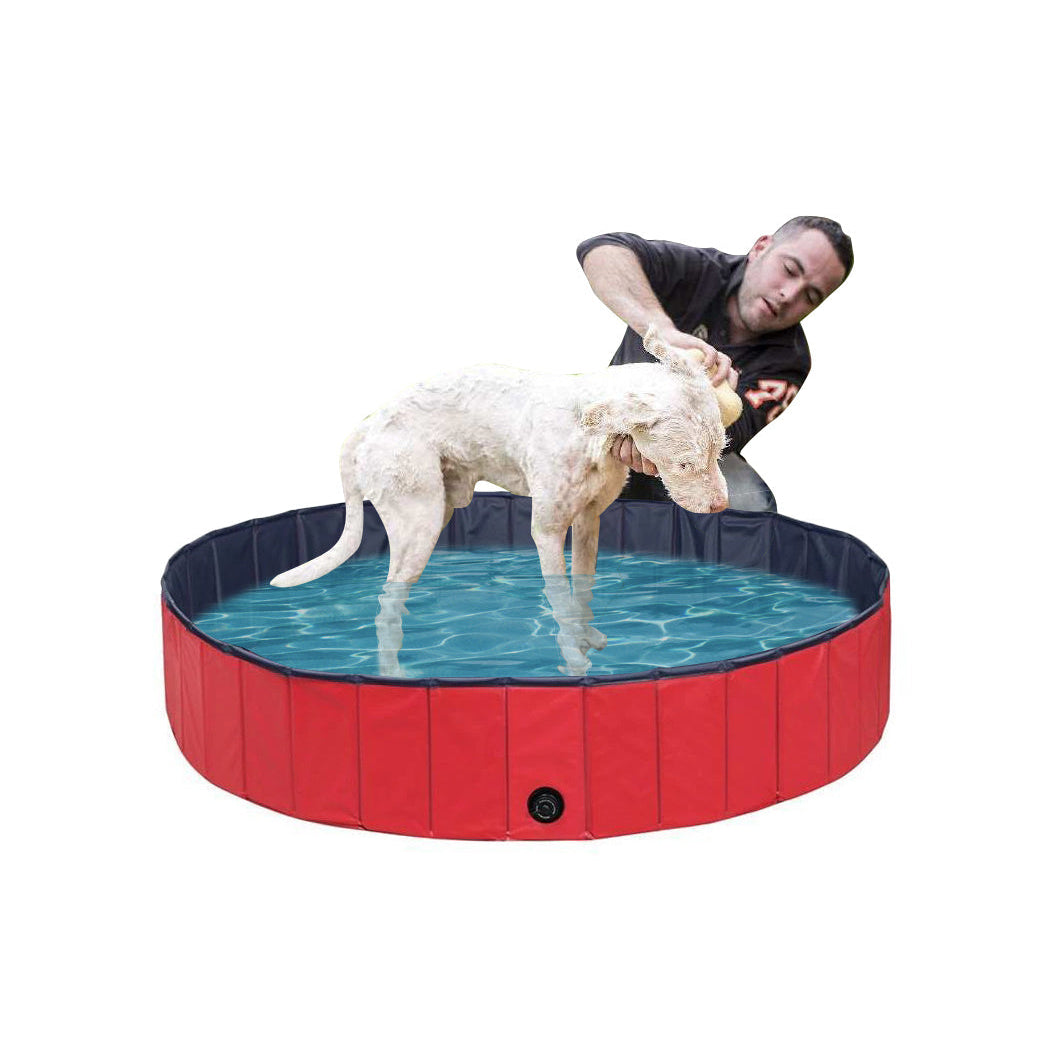 Foldable Large and Small Dog Pool Dog Bath Safe And Non Toxic Kids Rigid Pool Image 12