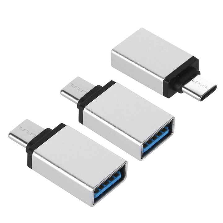 3 Packs USB C Type C Male to USB A 3.0 OTG Male Port Converter Adapter Data Connector Android Image 8