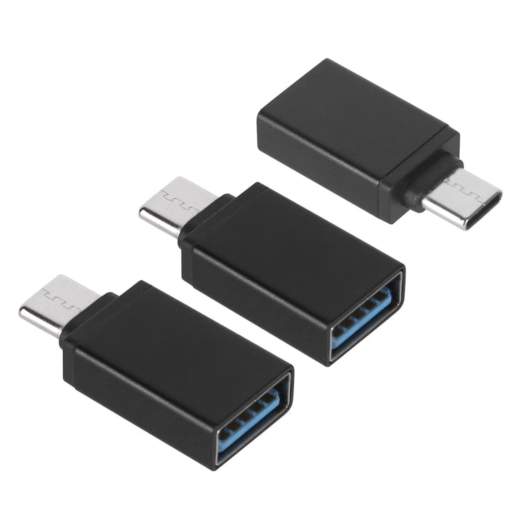 3 Packs USB C Type C Male to USB A 3.0 OTG Male Port Converter Adapter Data Connector Android Image 9