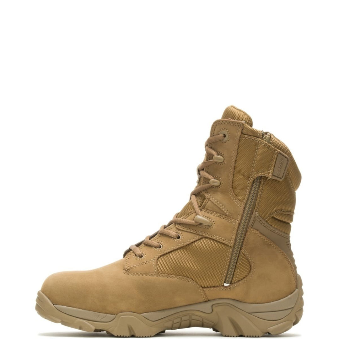 Bates Mens GX-8 Waterproof Composite Toe Side Zip Work Boot Coyote - E04272 COYOTE Image 3