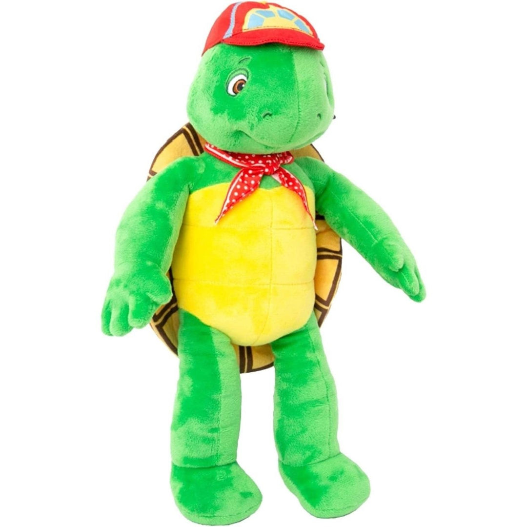 Franklin the Turtle Plush Doll 14" Mighty Mojo Stuffed Animal Hat Bandana Image 3