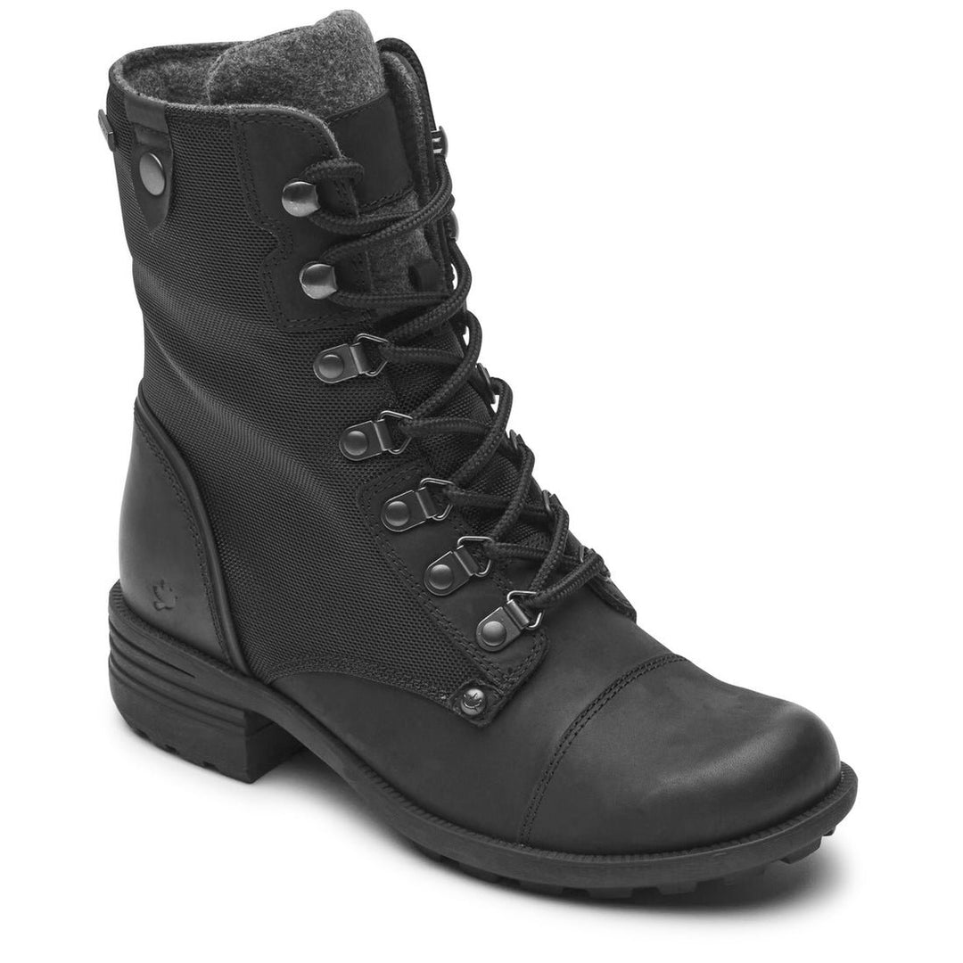 Cobb Hill Womens Brunswick Lace Waterproof Boot Black Nubuck ML05264-UBL49 Image 1