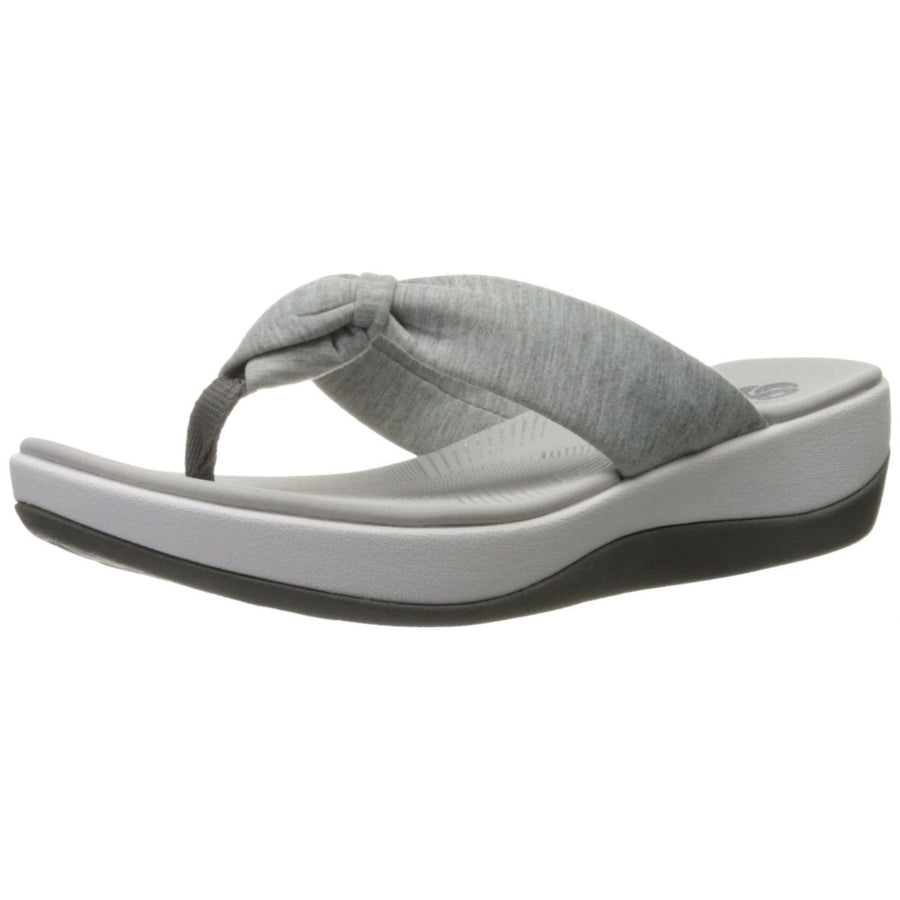 Clarks Womens Arla Glison Flip Flop Fabric Upper OrthoLite Footbed Size 8 Image 1