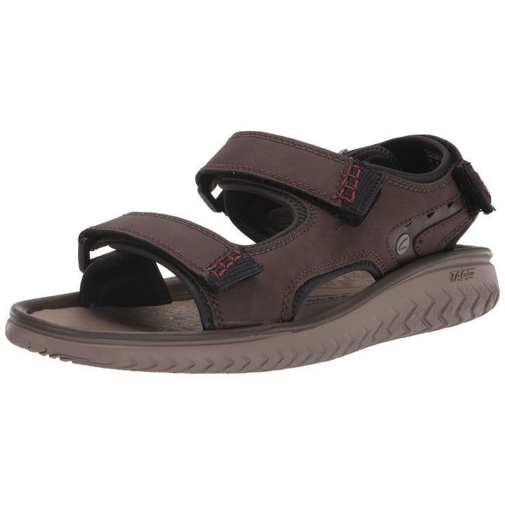 Clarks Wesley Bay Mens Flat Sandal Brown Size AD Template Comfortable Footwear Image 3