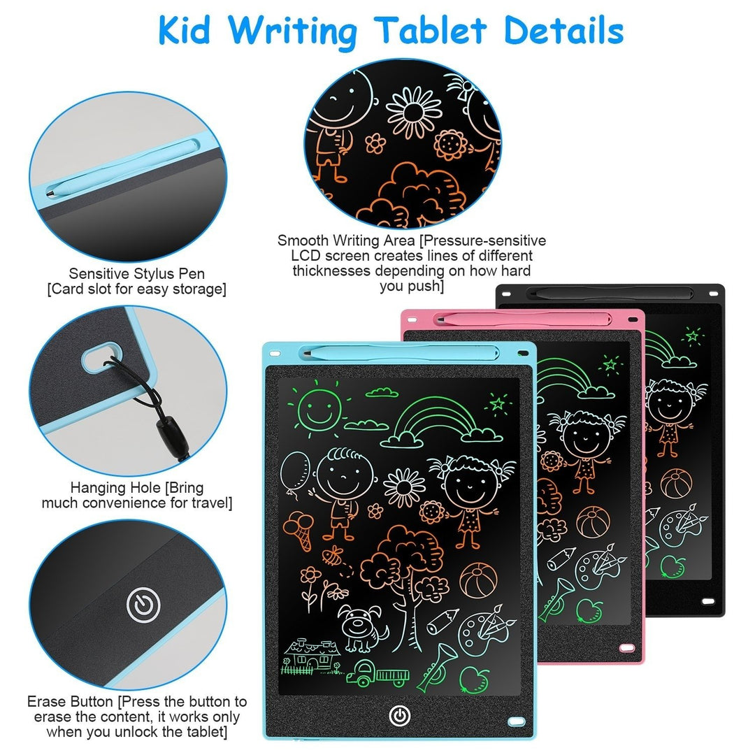 8.5in LCD Writing Tablet Electronic Colorful Graphic Doodle Board Kid Educational Learning Mini Drawing Pad with Lock Image 4