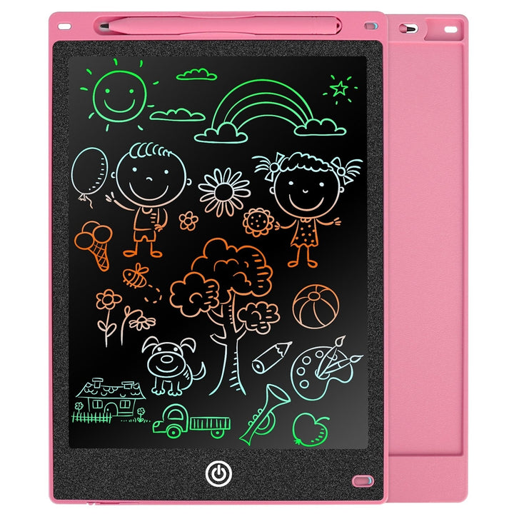 8.5in LCD Writing Tablet Educational Doodle Board Rainbow Color Kid Toy Image 1