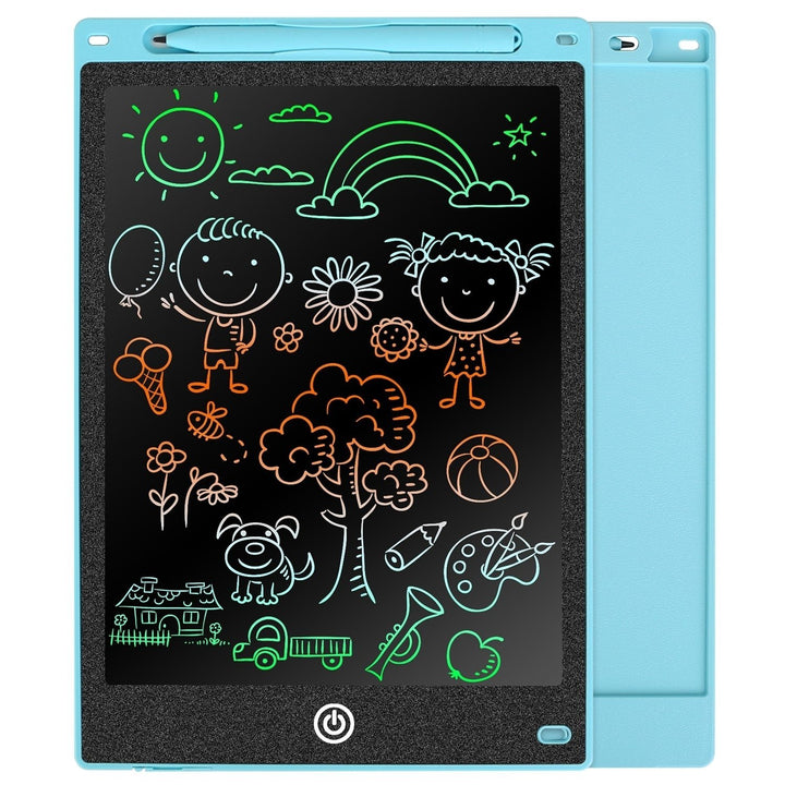 12in LCD Writing Tablet Kids Colorful Doodle Board Educational Drawing Pad Image 1