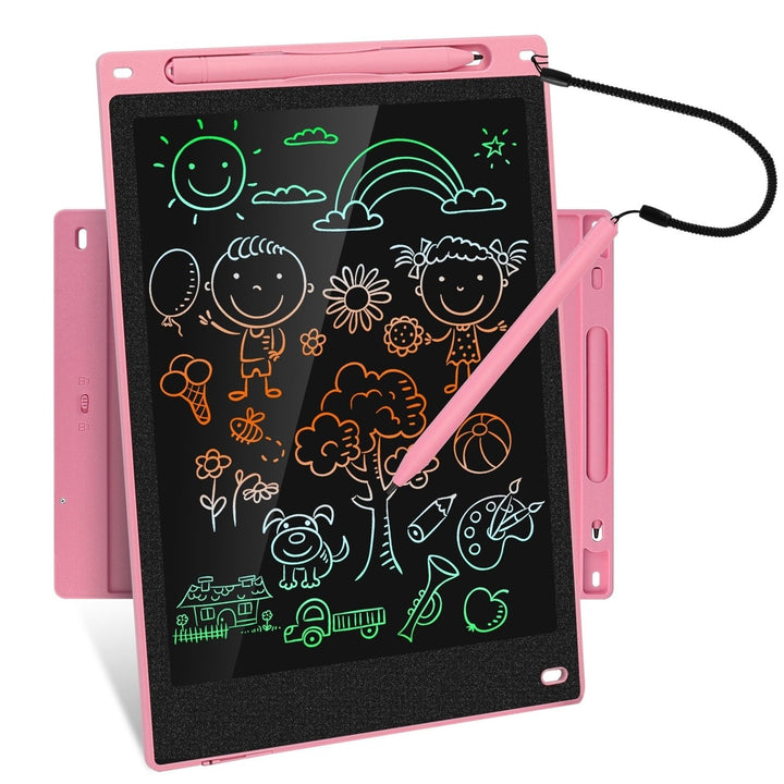 12in LCD Writing Tablet Kids Colorful Doodle Board Educational Drawing Pad Image 1