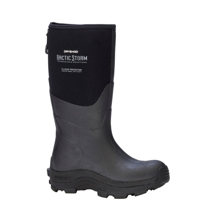 Dryshod Womens Arctic Storm Hi Extreme Conditions Pull On Winter Boot Black/Grey - ARS-WH-BK ONE SIZE BLACK/GREY Image 1