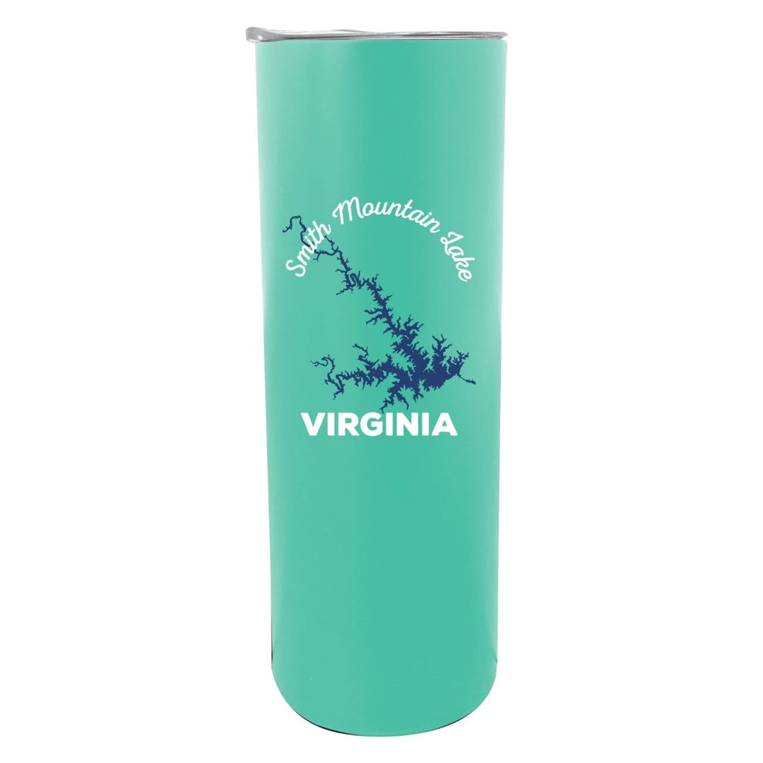 Smith Mountain Lake Virginia Souvenir 20 oz Seafoam Insulated Stainless Steel Skinny Tumbler Image 1