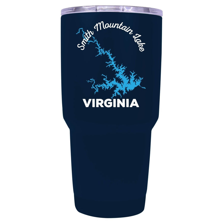 Smith Mountain Lake Virginia Souvenir 24 oz Navy Insulated Stainless Steel Tumbler Image 1