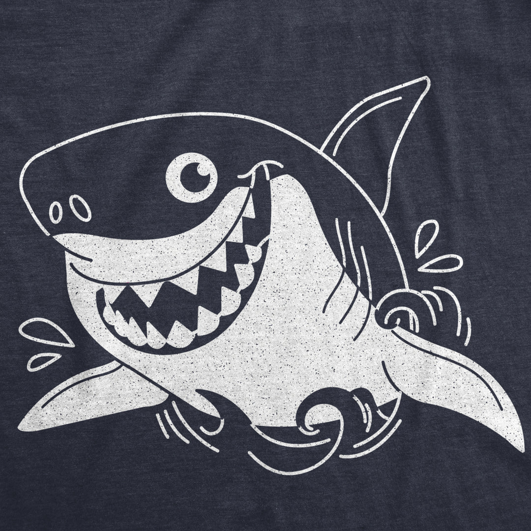 Maternity Smiling Shark Tshirt Funny Occean Fish Vacation Tee Image 2