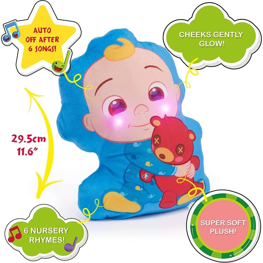 CoComelon JJs Musical Sleep Soother Bedtime Night Light Lullaby Pillow WOW! Stuff Image 3