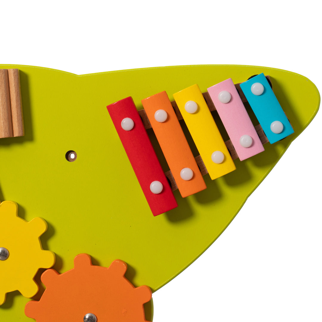 Wooden Alligator Sensory Activity Wall Toy for Playroom Nursery Preschool Image 3