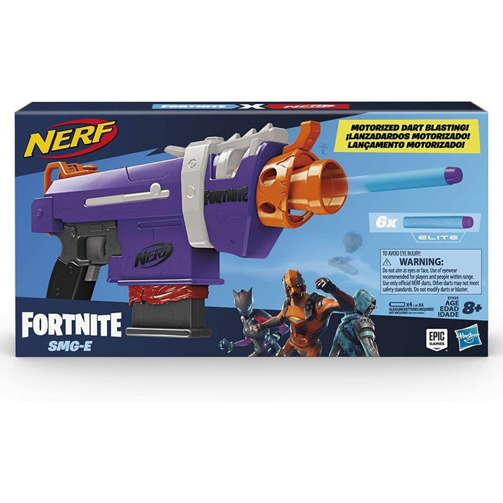 NERF Fortnite SMG-E Blaster Replica Motorized 6 Dart Clip Video Gaming Hasbro Image 2