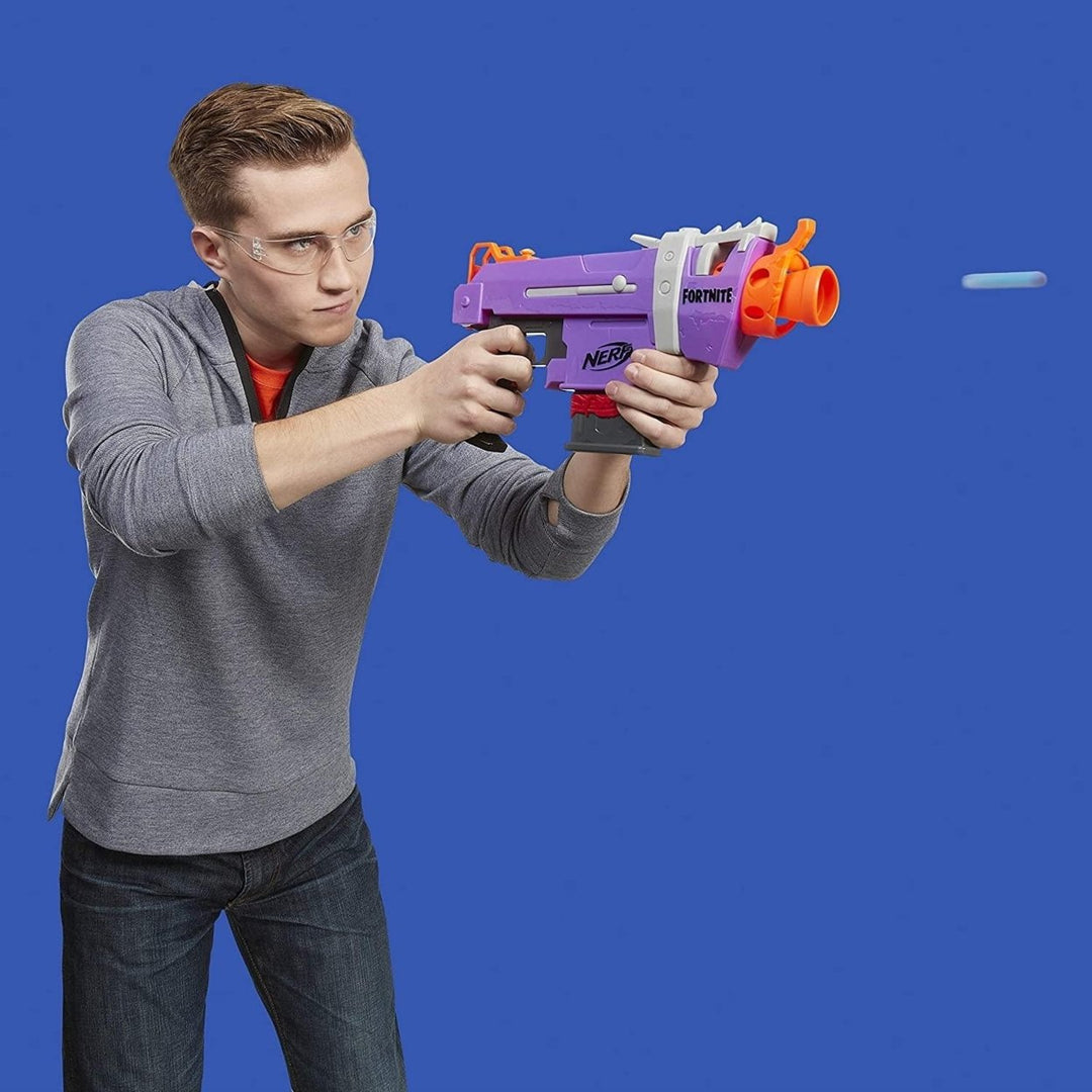 NERF Fortnite SMG-E Blaster Replica Motorized 6 Dart Clip Video Gaming Hasbro Image 4