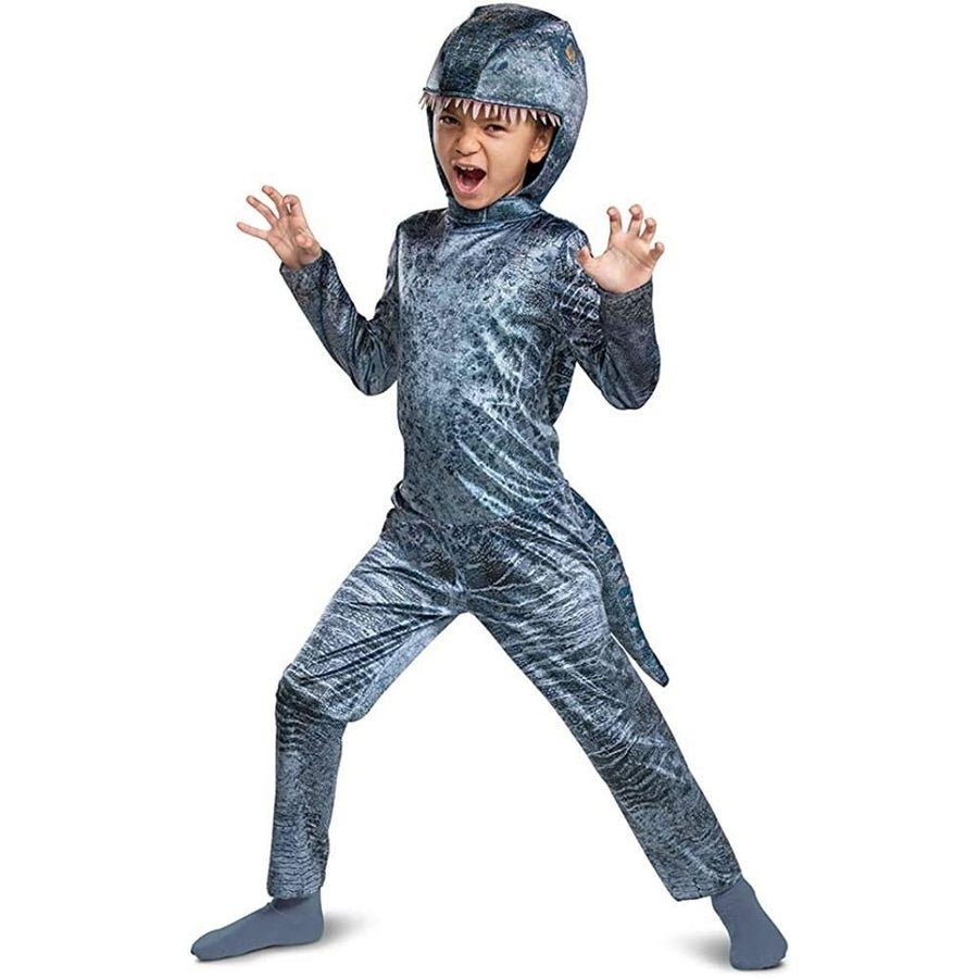 Blue Velociraptor Dinosaur size S 2T Toddler Costume Jurassic World Official Disguise Image 1