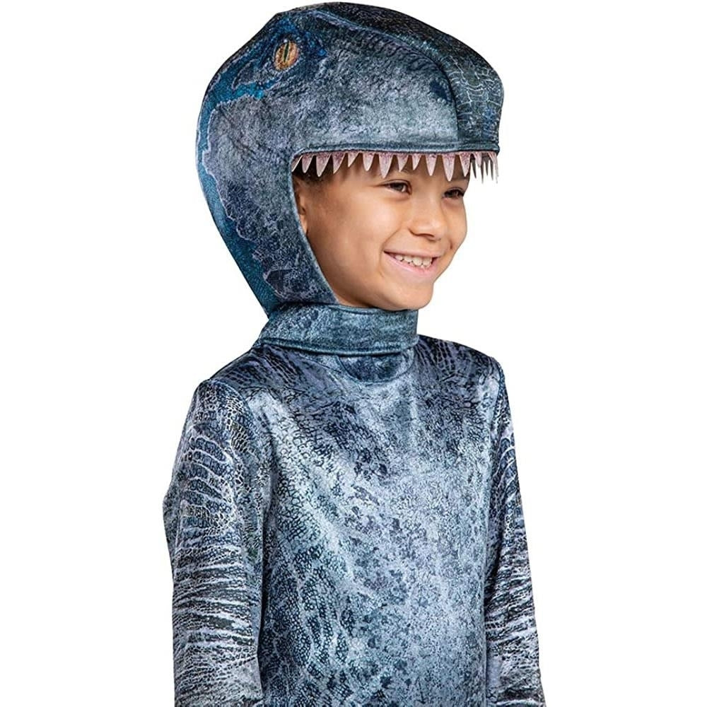 Blue Velociraptor Dinosaur size S 2T Toddler Costume Jurassic World Official Disguise Image 3