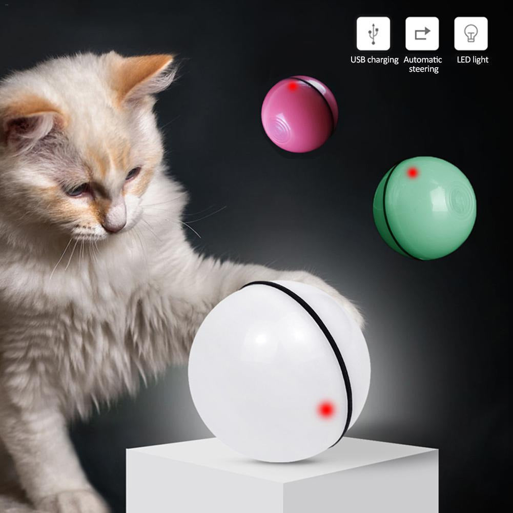 LED Laser Electronic Rolling Pet Funny Cat Toy Ball Image 3