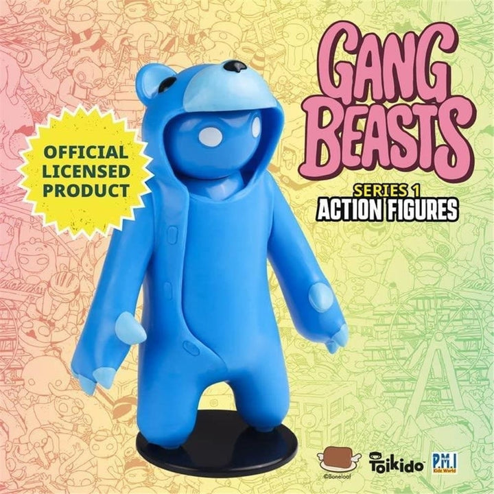 Gang Beasts Blue Bear Costume Fighter Accessories Gamer Character Figure PMI International Image 6