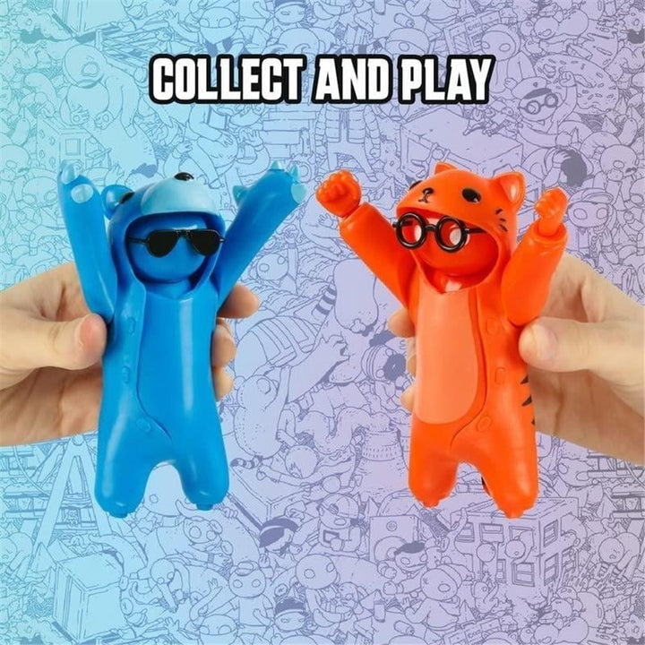 Gang Beasts Blue Bear Costume Fighter Accessories Gamer Character Figure PMI International Image 7