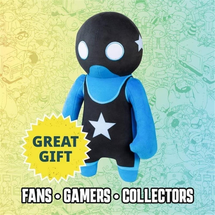 Gang Beasts Blue Wrestler Plush 12" Video Game Character Doll Figure PMI International Image 3